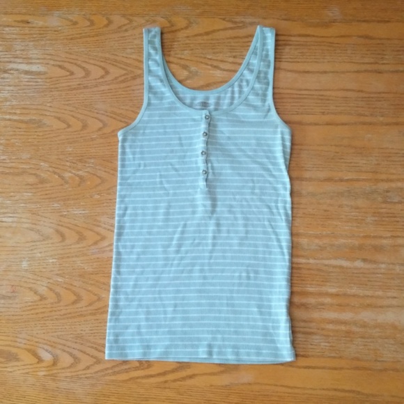 Blue And White Striped Tank Top - Picture 1 of 2